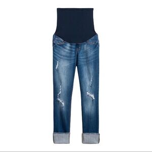 {1822 DENIM} Glen Maternity Distressed Cuffed Jean
